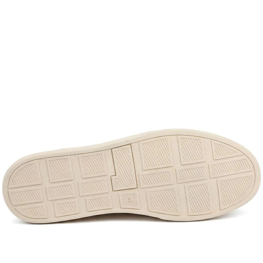 Padders Leather Lace Up Casual Shoes - PADPARK43503 / 328 923 - Sand - Image 5