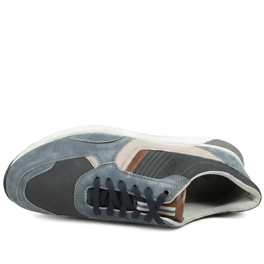 Padders Leather Lace Up Trainers - PADPARK43505 / 328 922 - Navy - Image 4