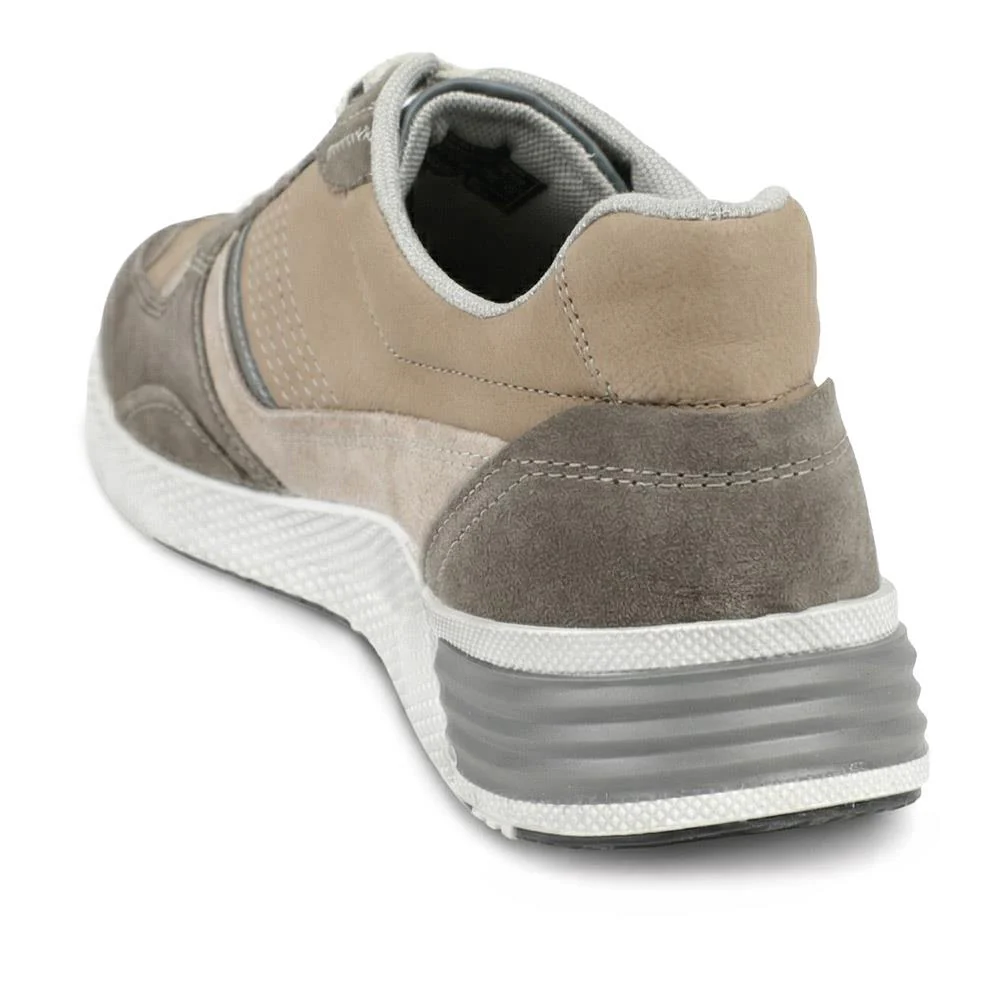 Padders Leather Lace Up Trainers - PADPARK43505 / 328 922 - Sand - Image 3