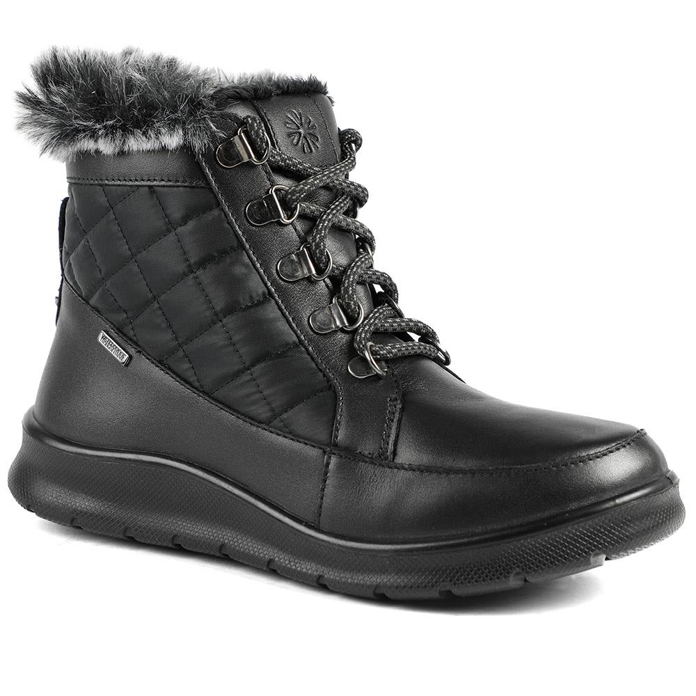 Padders Leather Soft Lined Weather Boots - GOOD42505 / 328 852 - Black