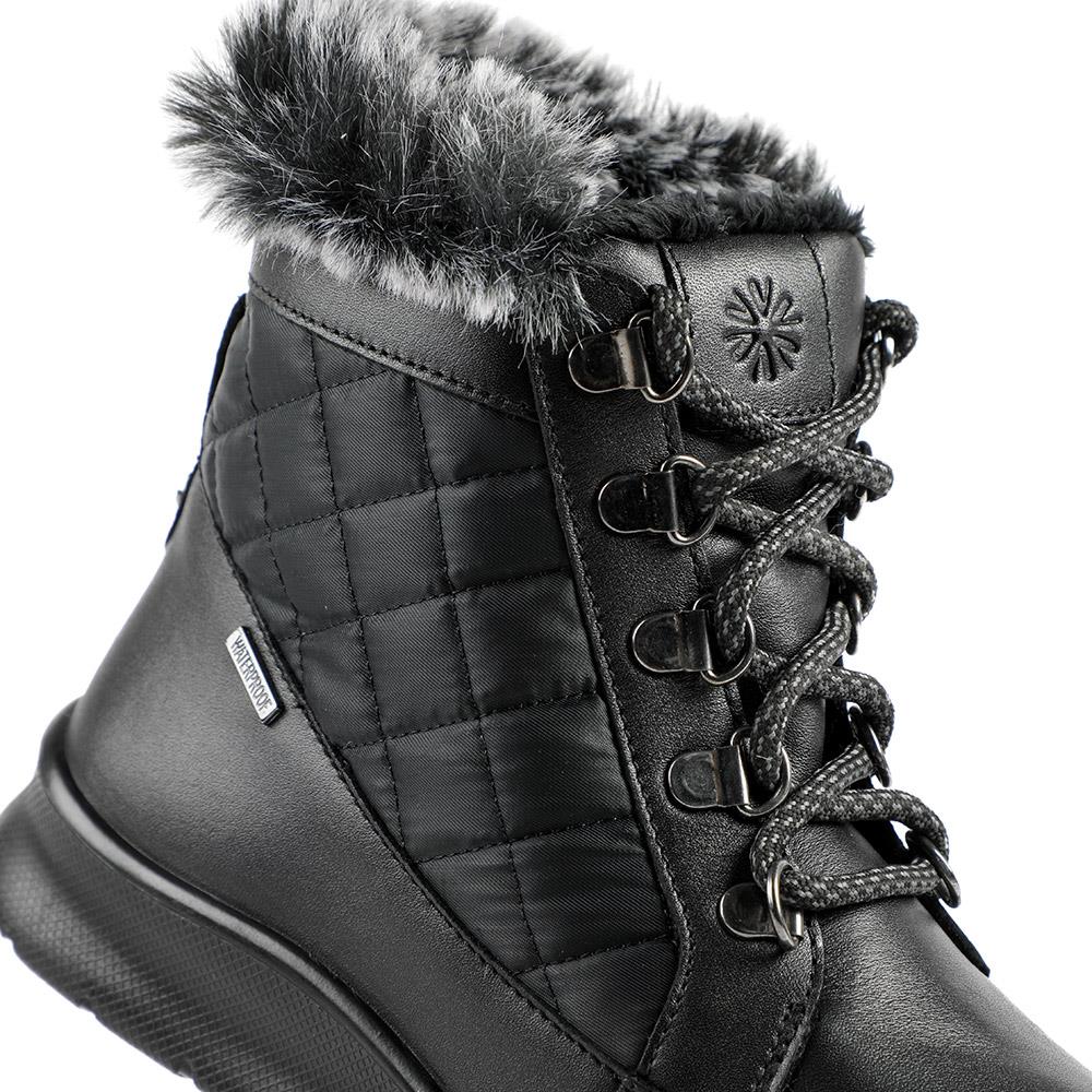 Padders Leather Soft Lined Weather Boots - GOOD42505 / 328 852 - Black - Image 5