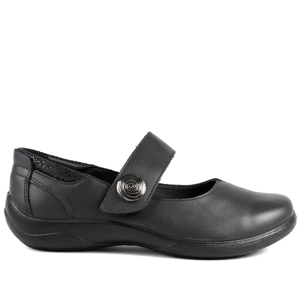 Padders Leather Touch Fastening Mary Janes - GOOD42504 / 328 851 - Navy - Image 2