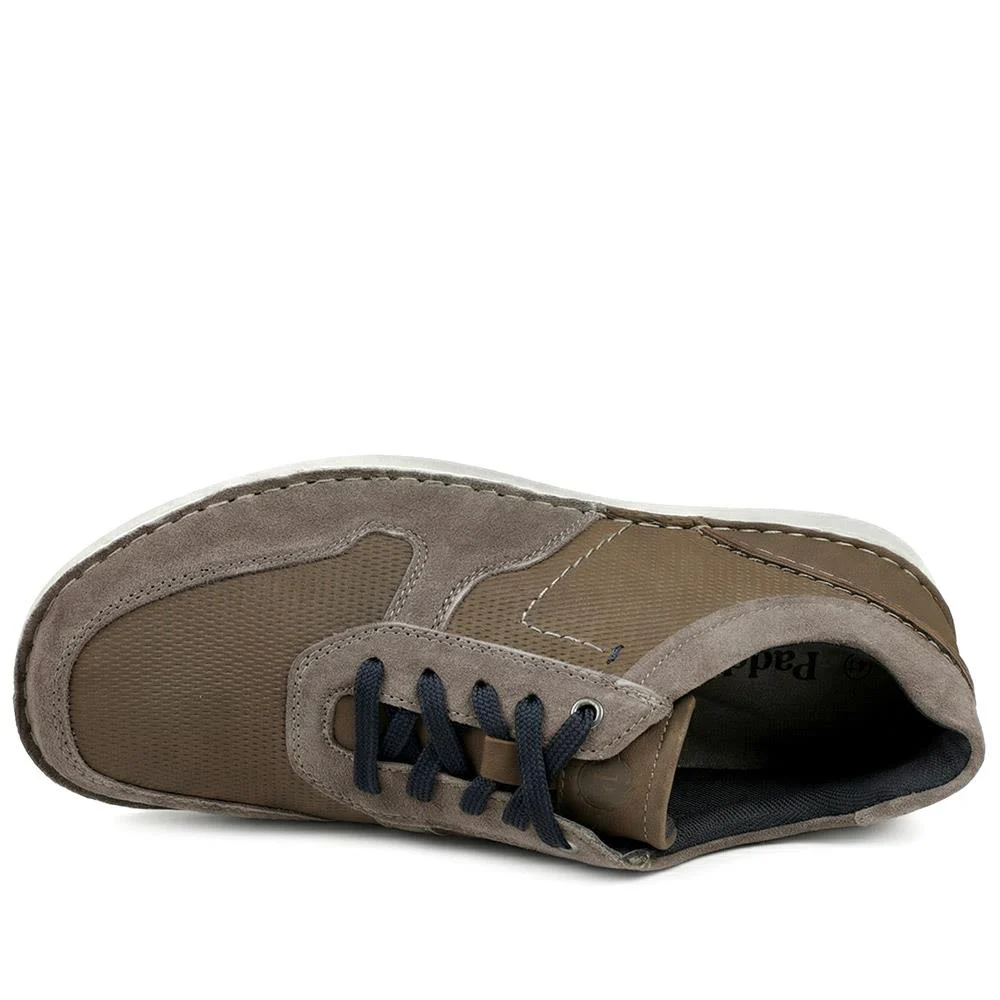 Padders Leather Wide Fit Lace Up Shoes - PADPARK43512 / 328 902 - Brown - Image 4