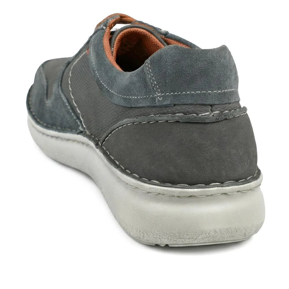 Padders Leather Wide Fit Lace Up Shoes - PADPARK43512 / 328 902 - Navy - Image 3
