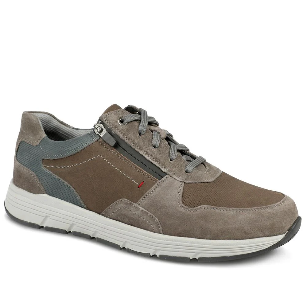 Padders Leather Zip & Lace Fasten Trainers - PADPARK43508 / 328 900