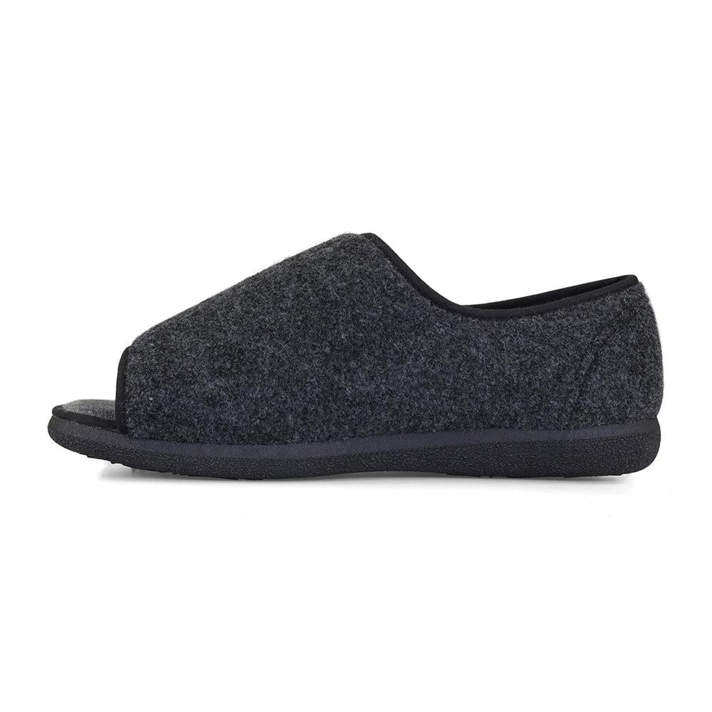 Padders+ Mens Slippers Dual Fit K/L - NORMAN - Norman / null - Grey Felt - Image 4