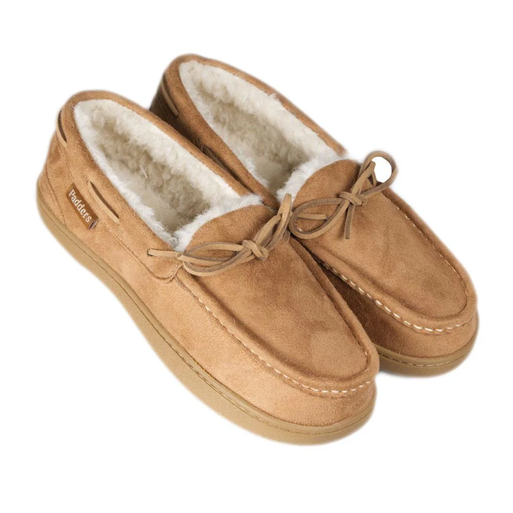 Padders Mens Slippers G Fit Side Stitched Washable - CAYENNE - Image 2