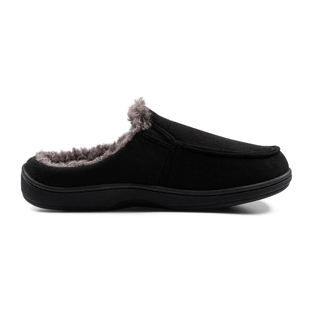 Padders Mens Slippers G Fit Side Stitched Washable - TOM - Tom / null - Black Combi - Image 2