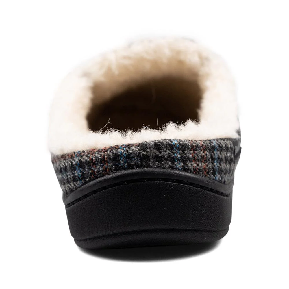 Padders Mens Slippers G Fit Side Stitched Washable - TOM - Tom / null - Blue Hounds Tooth - Image 4
