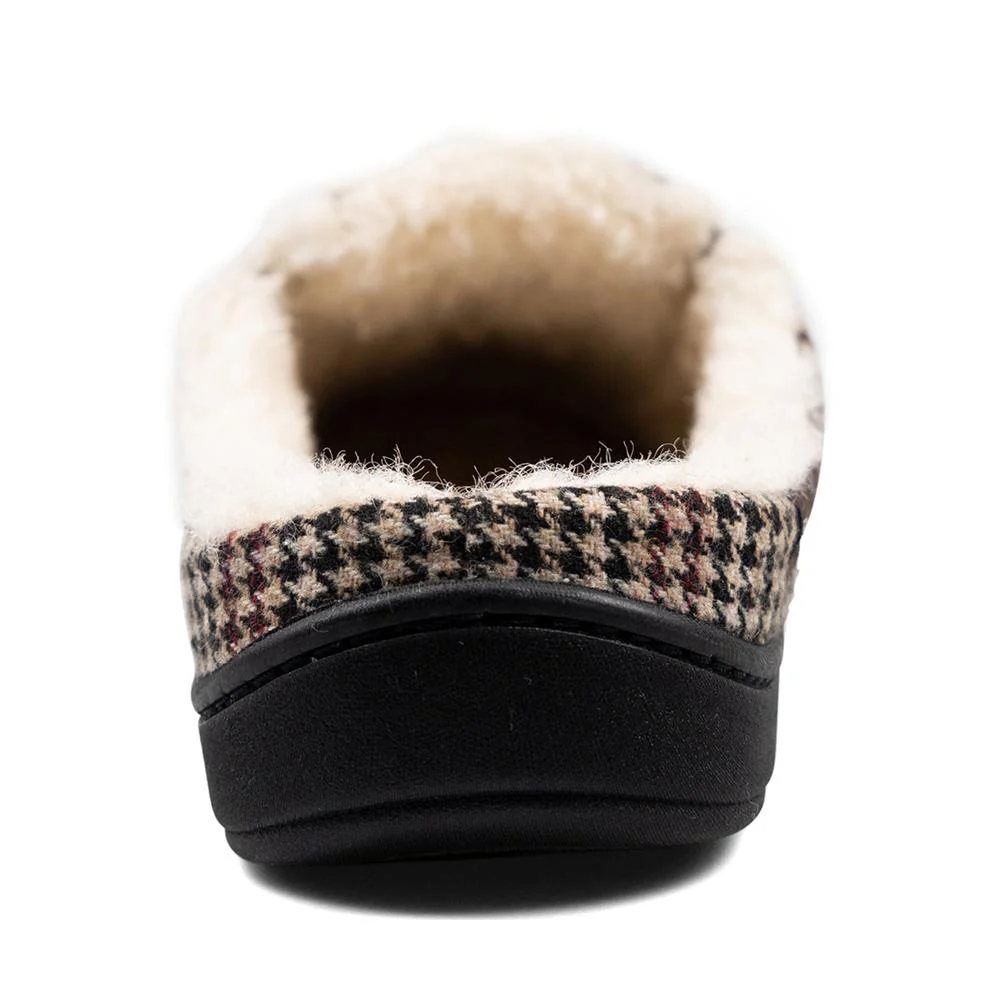 Padders Mens Slippers G Fit Side Stitched Washable - TOM - Tom / null - BROWN HOUNDS TOOTH - Image 4