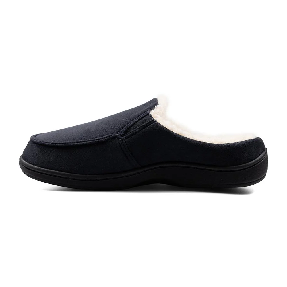 Padders Mens Slippers G Fit Side Stitched Washable - TOM - Tom / null - Navy Combi - Image 5