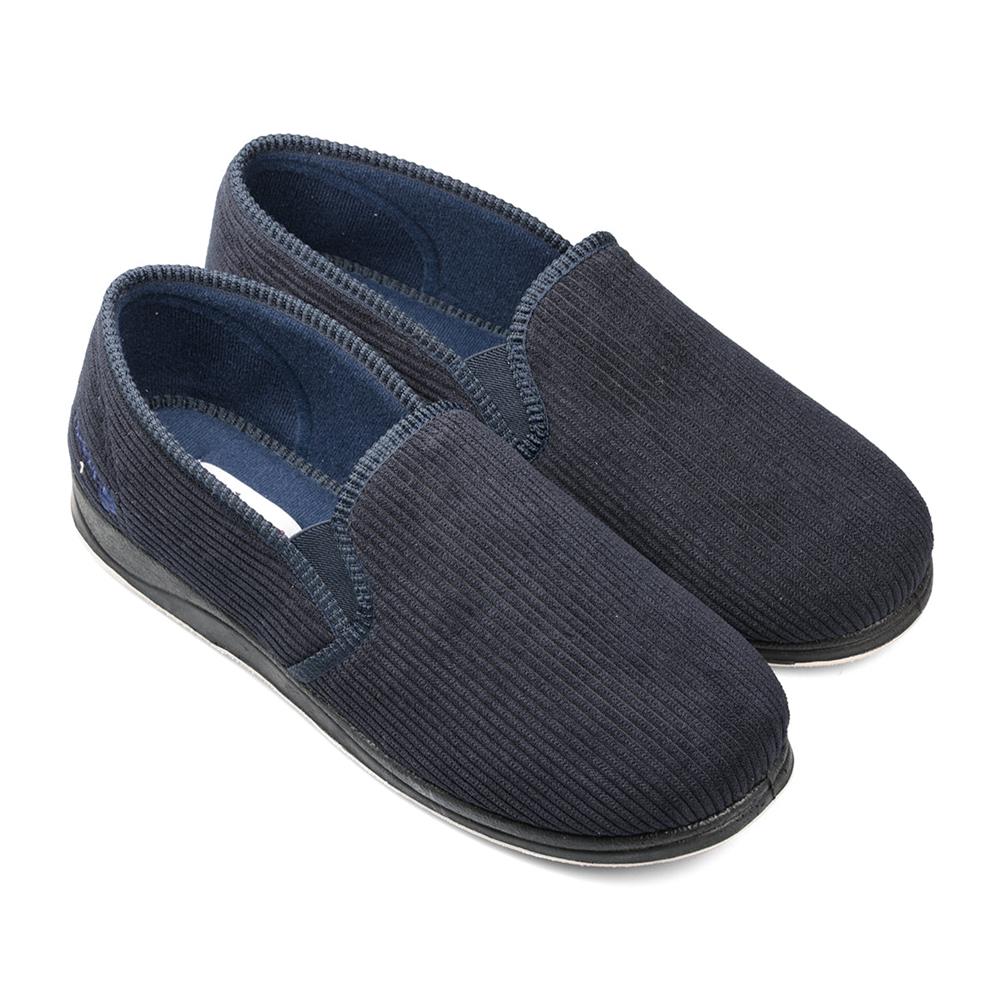 Padders Mens Slippers G Fit Vulcanised - ALBERT - Albert / null - Navy