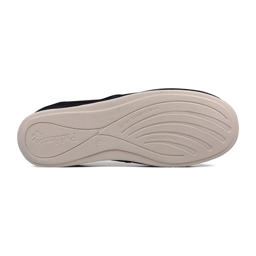 Padders Mens Slippers G Fit Vulcanised - ALBERT - Albert / null - Black Cord - Image 6