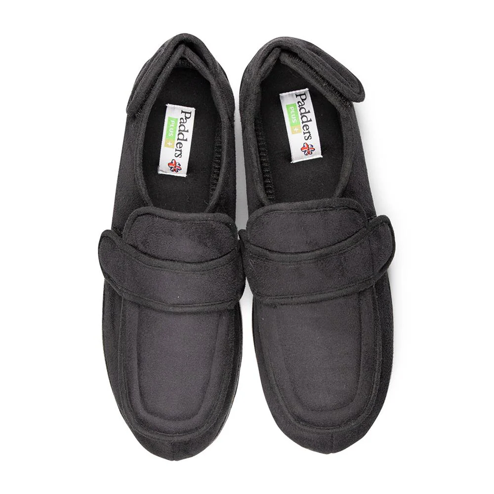 Padders+ Mens Slippers G Fit Vulcanised - WRAP - Wrap / null - Black - Image 5