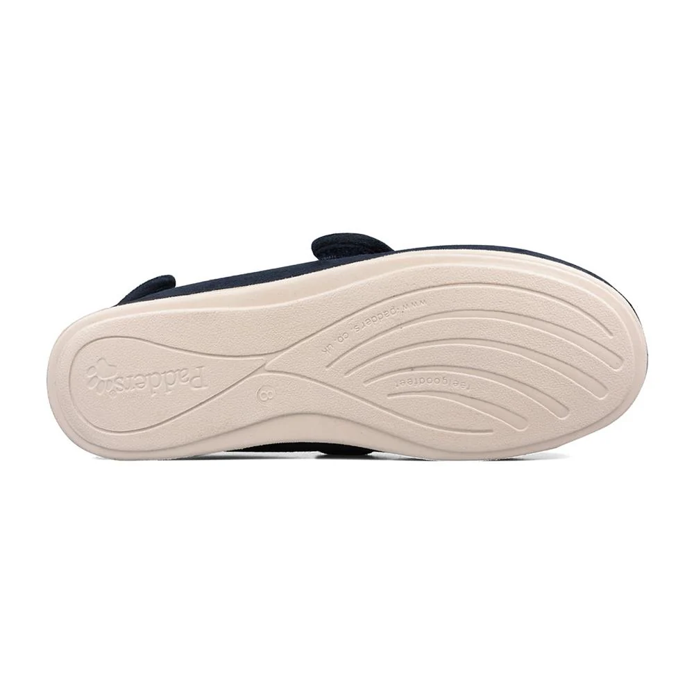 Padders+ Mens Slippers G Fit Vulcanised - WRAP - Wrap / null - Navy - Image 3