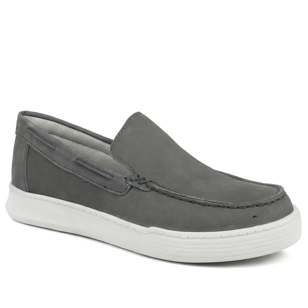 Padders Wide Fit Leather Slip On Shoes - PADPARK43502 / 328 899 - Image 2