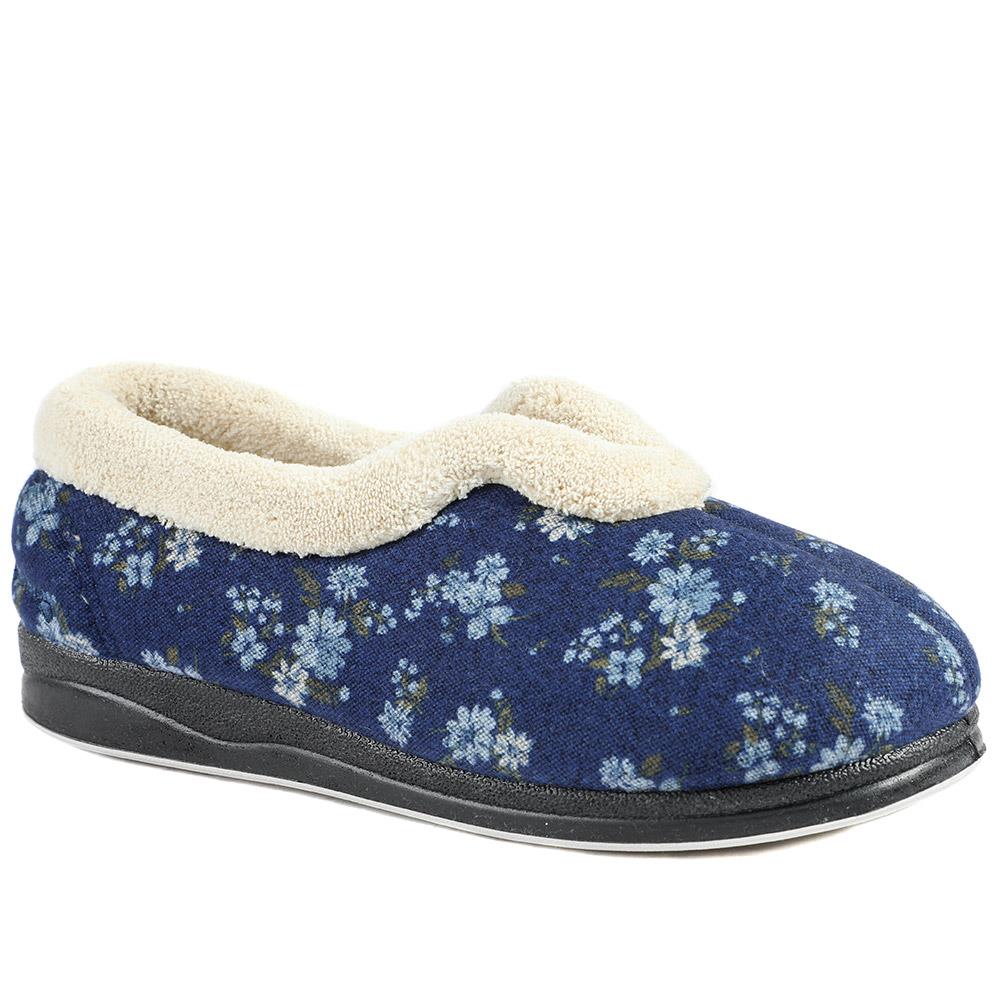 Padders Wide Fit Memory Foam Slippers - PADQING43006 / 329 403
