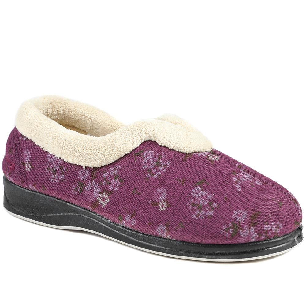 Padders Wide Fit Memory Foam Slippers - PADQING43006 / 329 403 - Image 2