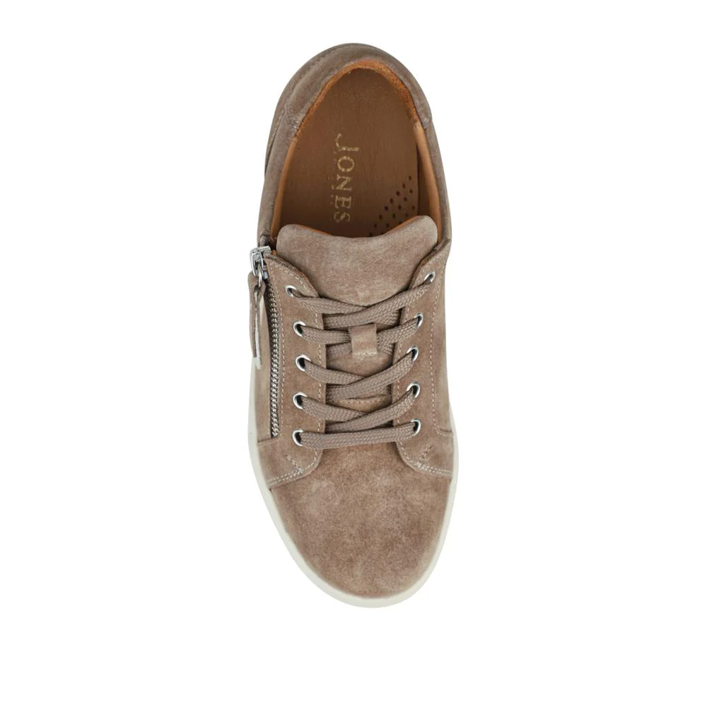 Padova2 Leather Lace-Up Trainers - PADOVA2 / 324 917 - Taupe Suede - Image 4