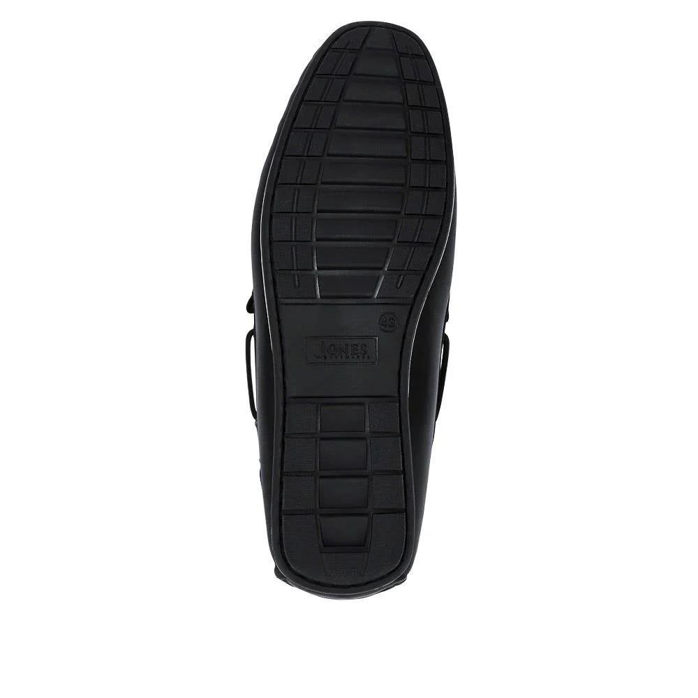 Parks Casual Leather Moccasins - PARKS / 327 313 - Black - Image 4