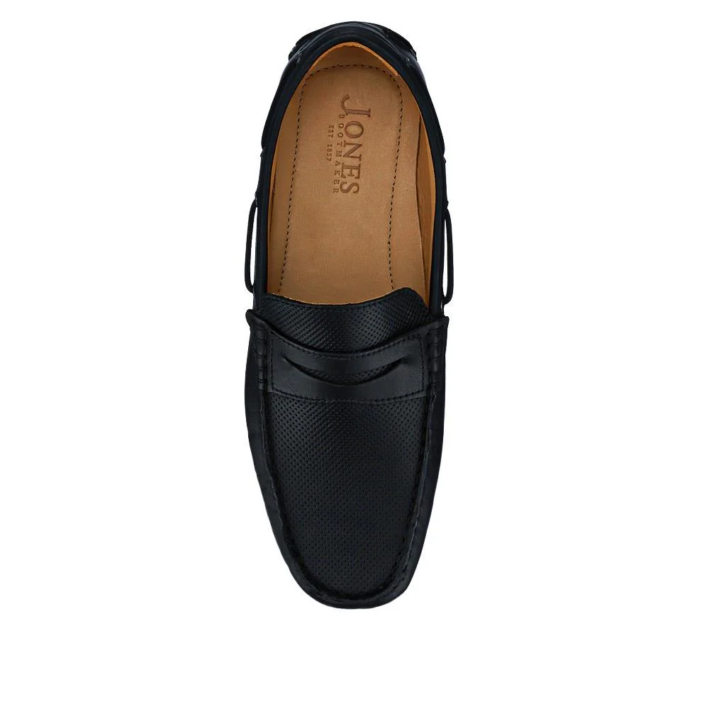 Parks Casual Leather Moccasins - PARKS / 327 313 - Black - Image 5