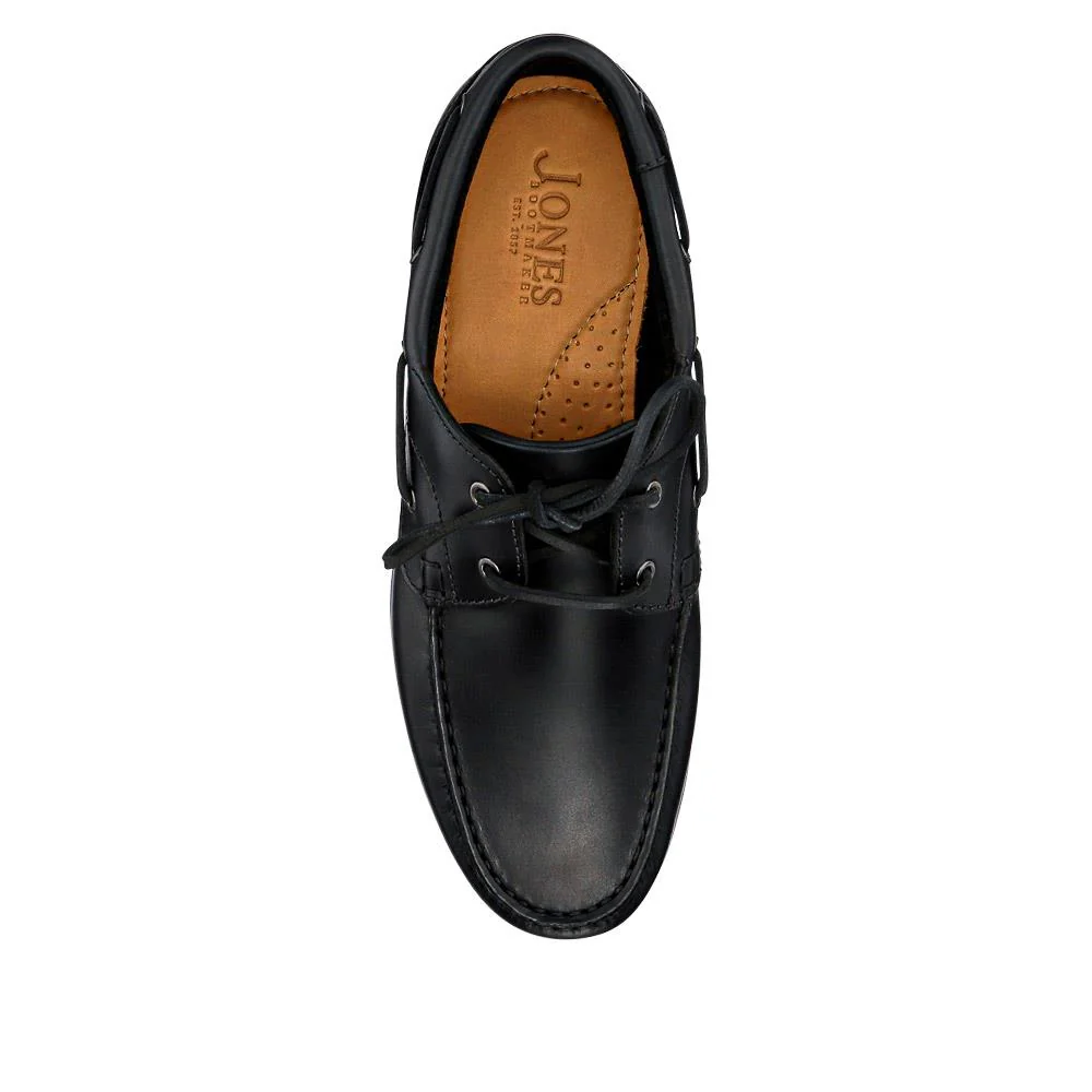 Parsons Leather Boat Shoes - PARSONS / 320 153 - Black - Image 4