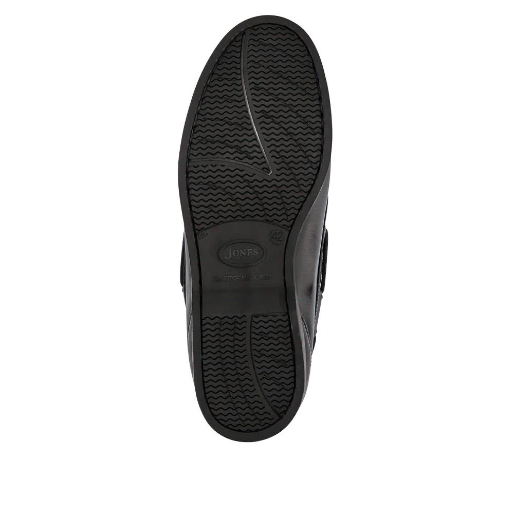 Parsons Leather Boat Shoes - PARSONS / 320 153 - Black - Image 5