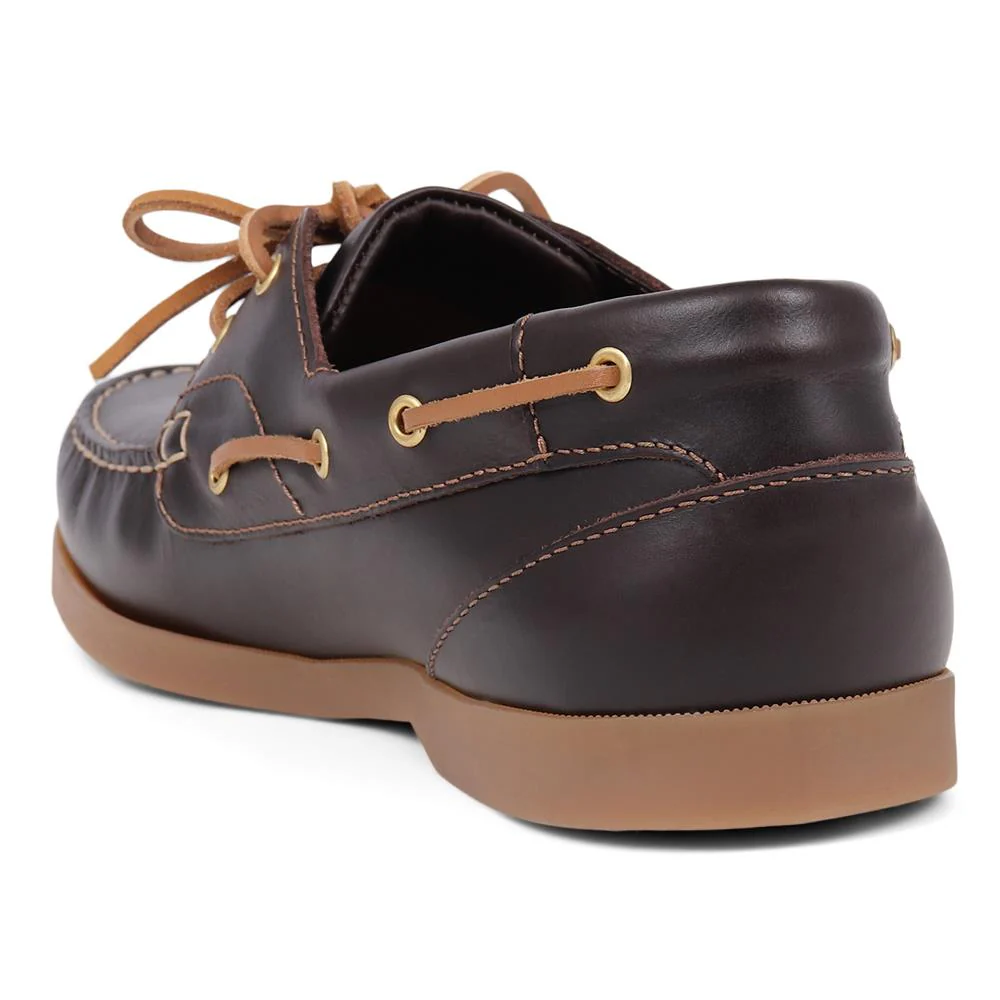 Parsons Leather Boat Shoes - PARSONS / 320 153 - Brown - Image 6