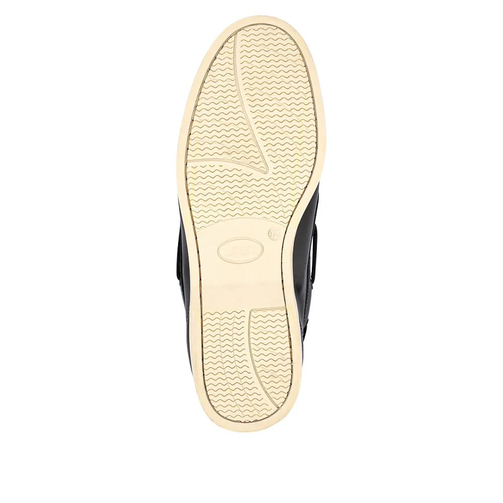 Parsons Leather Boat Shoes - PARSONS / 320 153 - Navy - White - Image 10