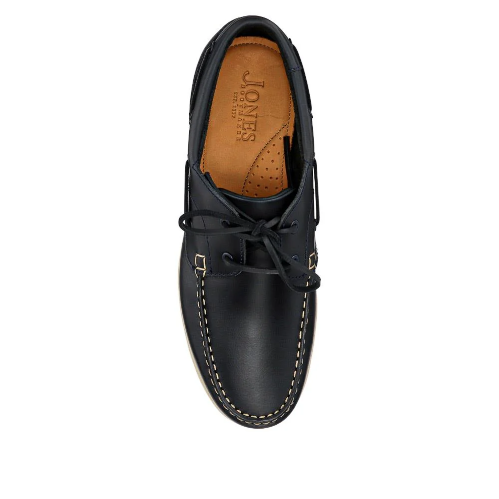 Parsons Leather Boat Shoes - PARSONS / 320 153 - Navy - White - Image 7