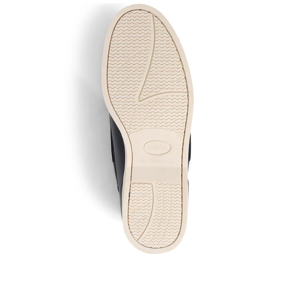 Parsons Leather Boat Shoes - PARSONS / 320 153 - Navy - White - Image 8
