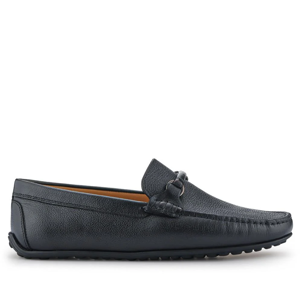 Pascual Leather Moccasins - PASCUAL / 326 785 - Black Grain - Image 2