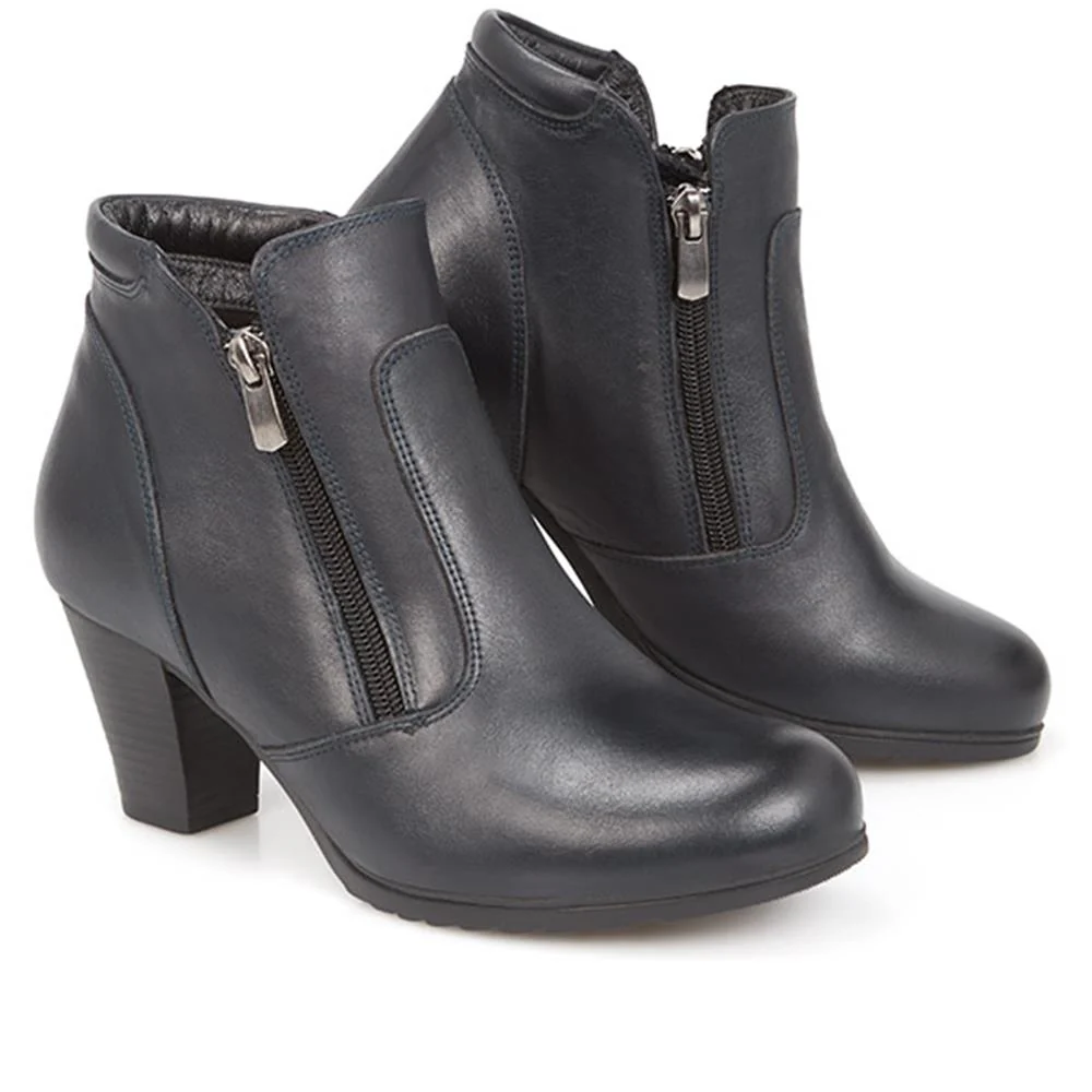 Patent Ankle Boot - VED28504 / 313 889 - Navy - Image 4