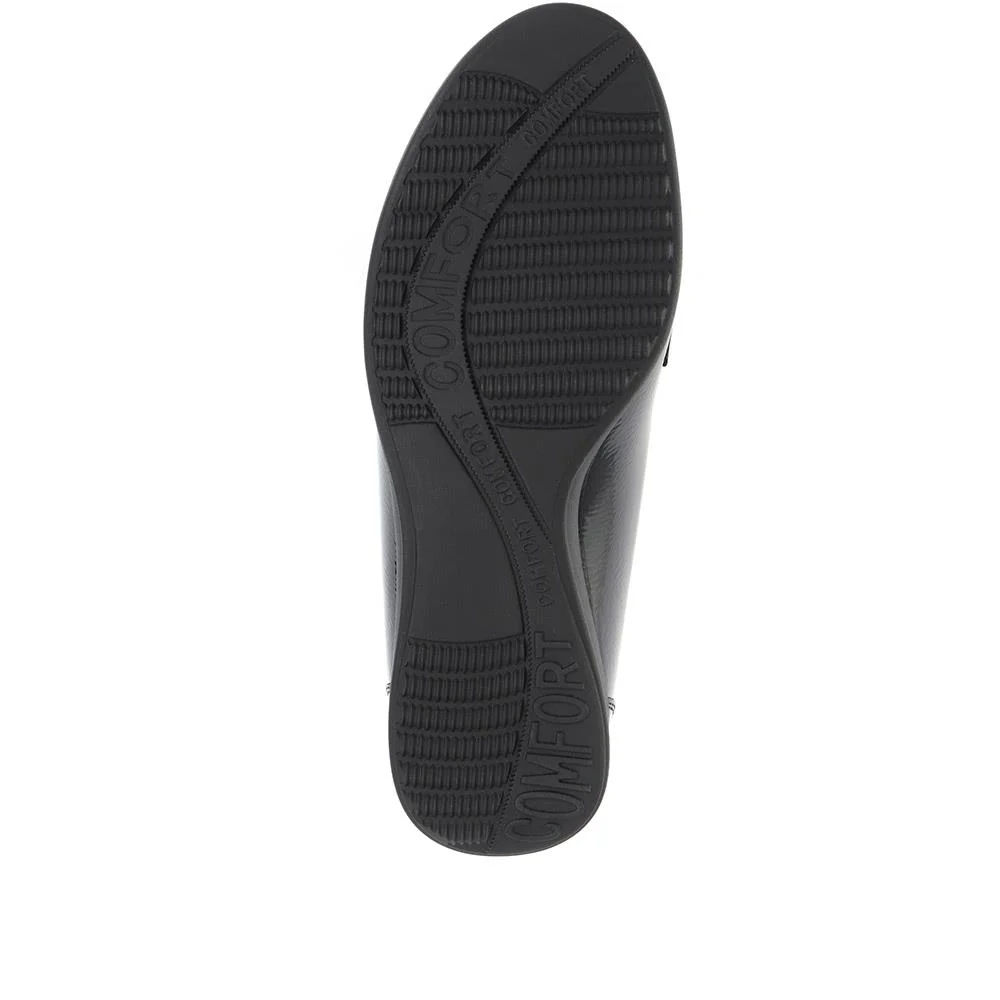 Patent Ladies Loafers - WK32023 / 319 104 - Black Patent - Image 4