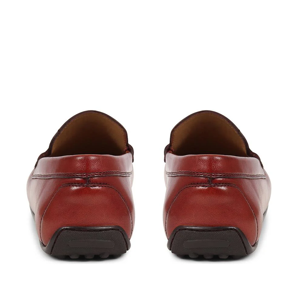 Paterson Leather Moccasins - PATERSON / 325 093 - Cognac - Image 4