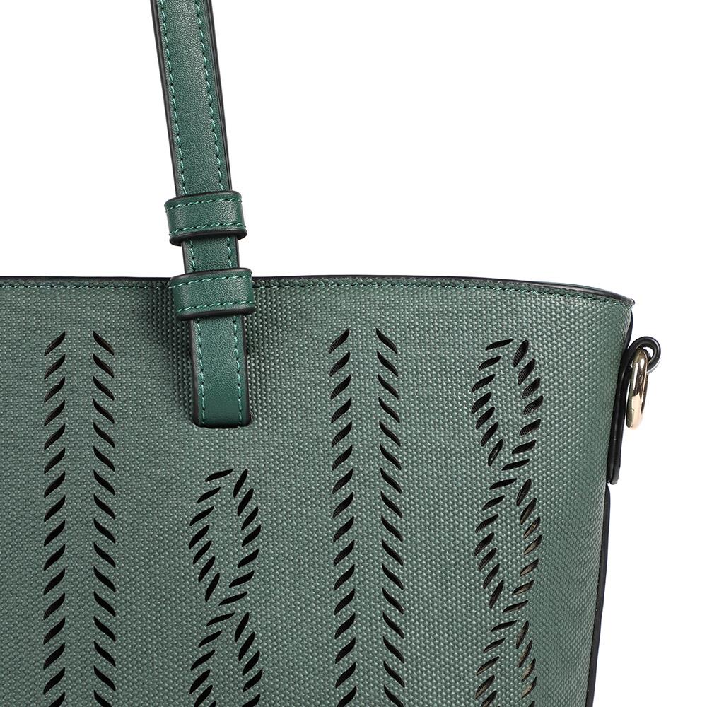 Patterned Daily Handbag - BELHETIA41006 / 327 412 - Green - Image 4