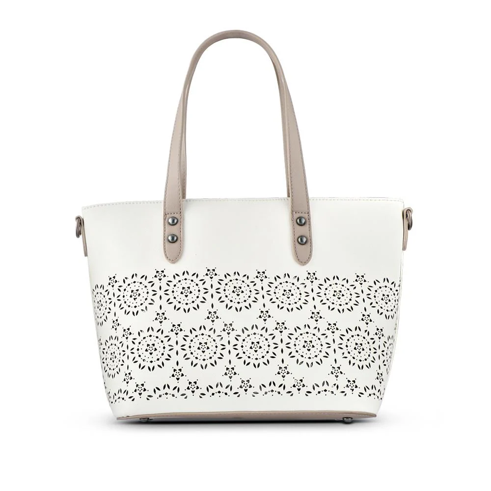 Patterned Handbag - WAHT41007 / 327 419 - White