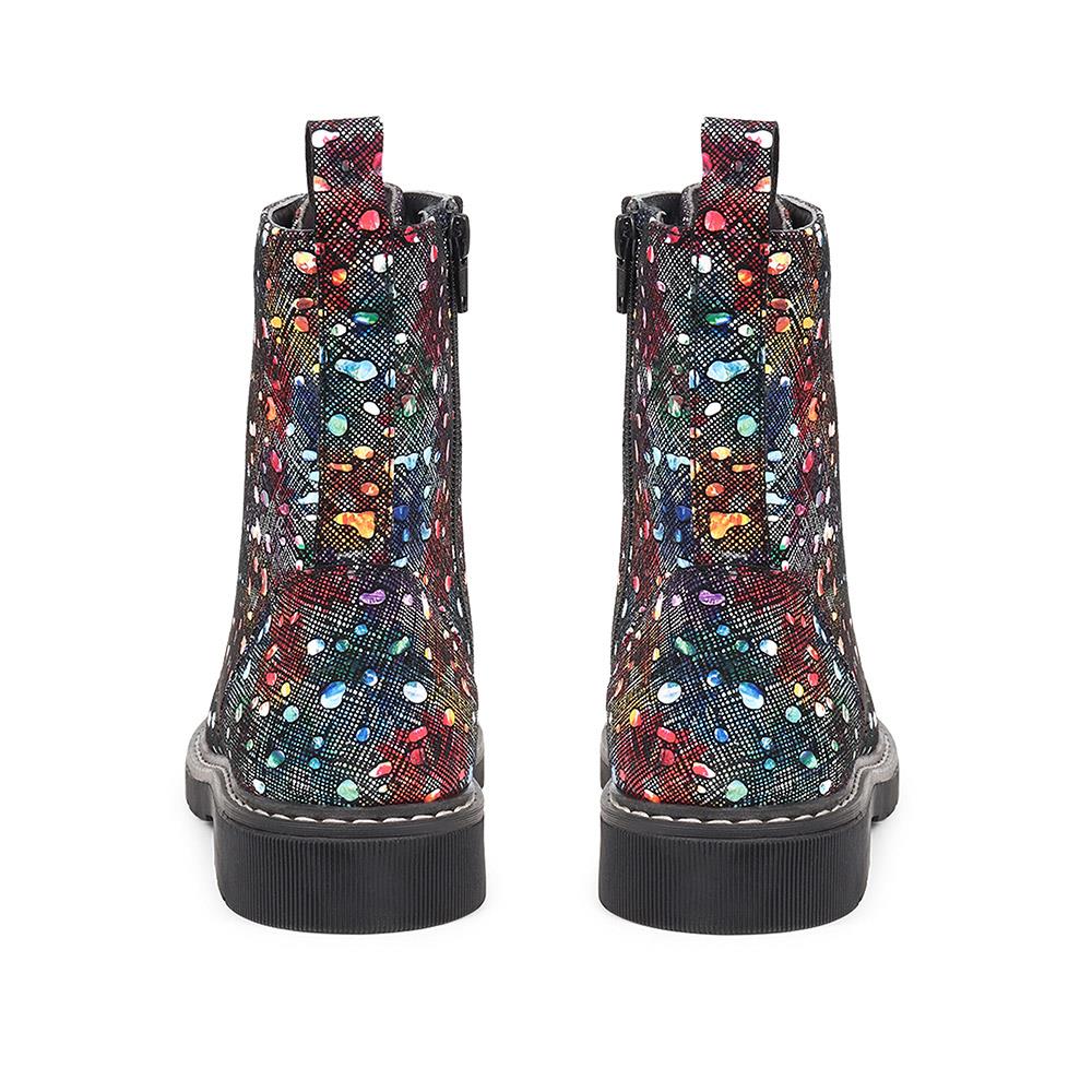 Patterned Lace-Up Boots - KF38022 / 324 647 - Multi - Image 3
