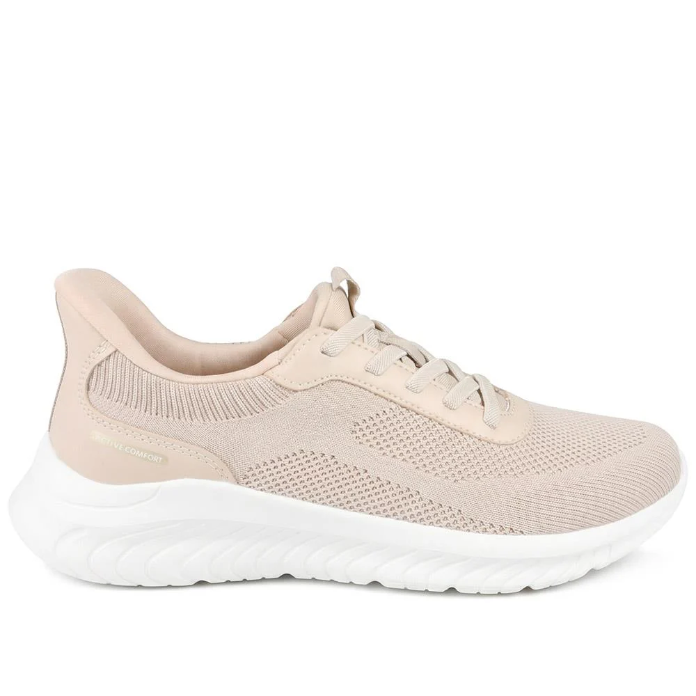 Pavers Active Easy Step In Lace Up Trainers - VSHI43000 / 329 302 - Beige - Image 2