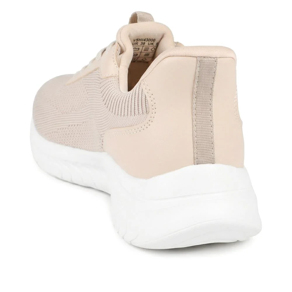 Pavers Active Easy Step In Lace Up Trainers - VSHI43000 / 329 302 - Beige - Image 3