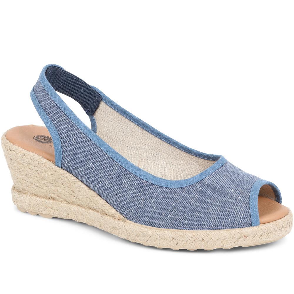 Peep Toe Wedge Sandals - ANAT37008 / 324 008 - Image 2
