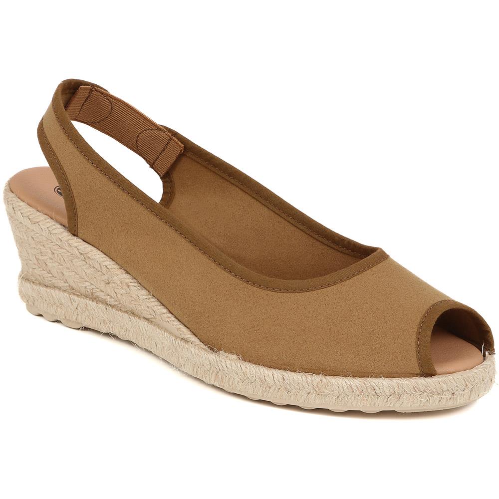 Peep Toe Wedge Sandals - ANAT37008 / 324 008 - Image 3