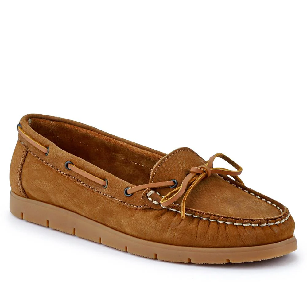 Penella Hand-Stitched Leather Moccasins - PENELLA / 327 210 - Image 2
