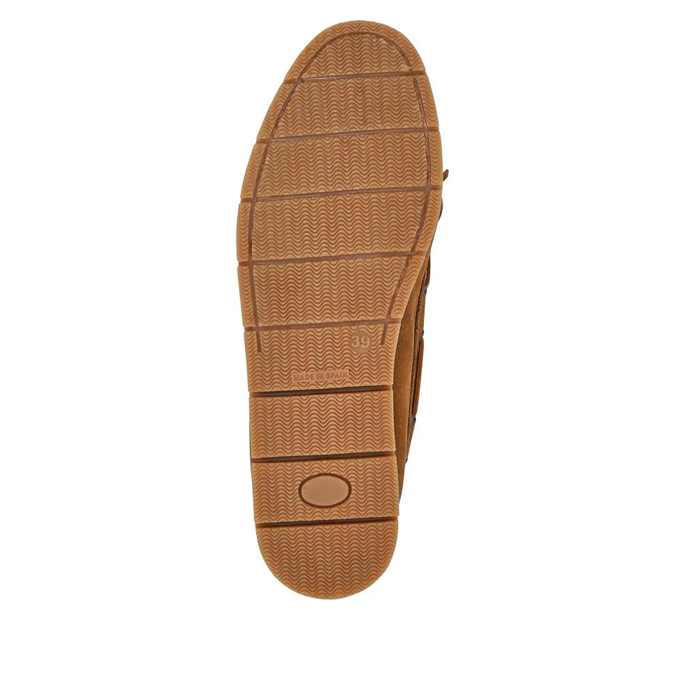 Penella Hand-Stitched Leather Moccasins - PENELLA / 327 210 - Tan - Image 4
