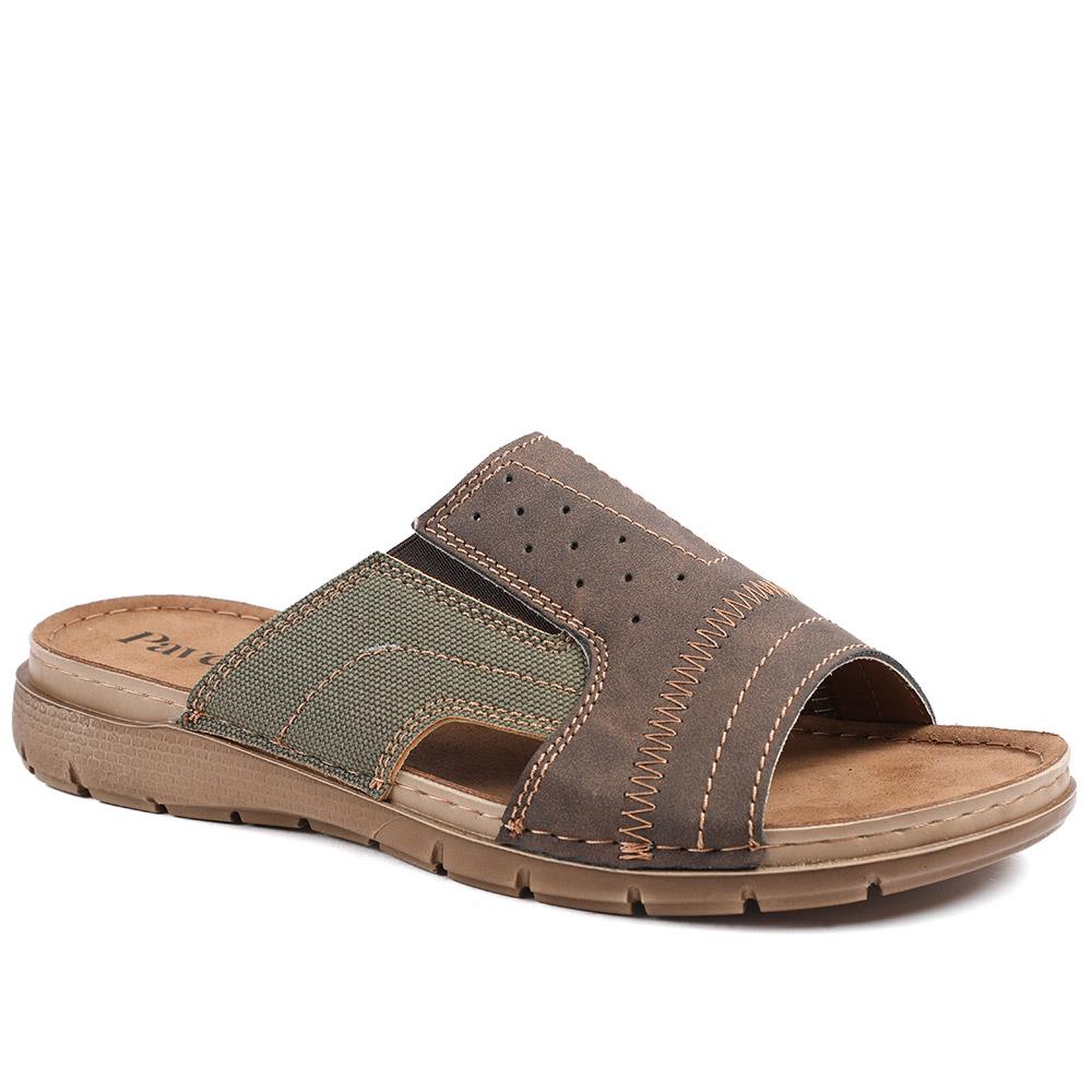 Perforated Comfort Slip On Sandals - INB43020 / 329 214