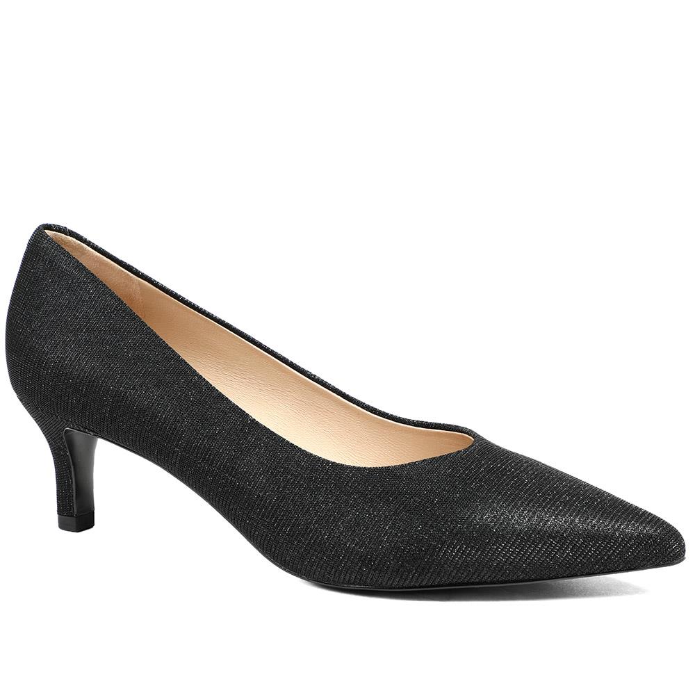 Peter Kaiser Lightly Embellished Court Shoes - CAPRI42508 / 328 413 - Black Shimmer