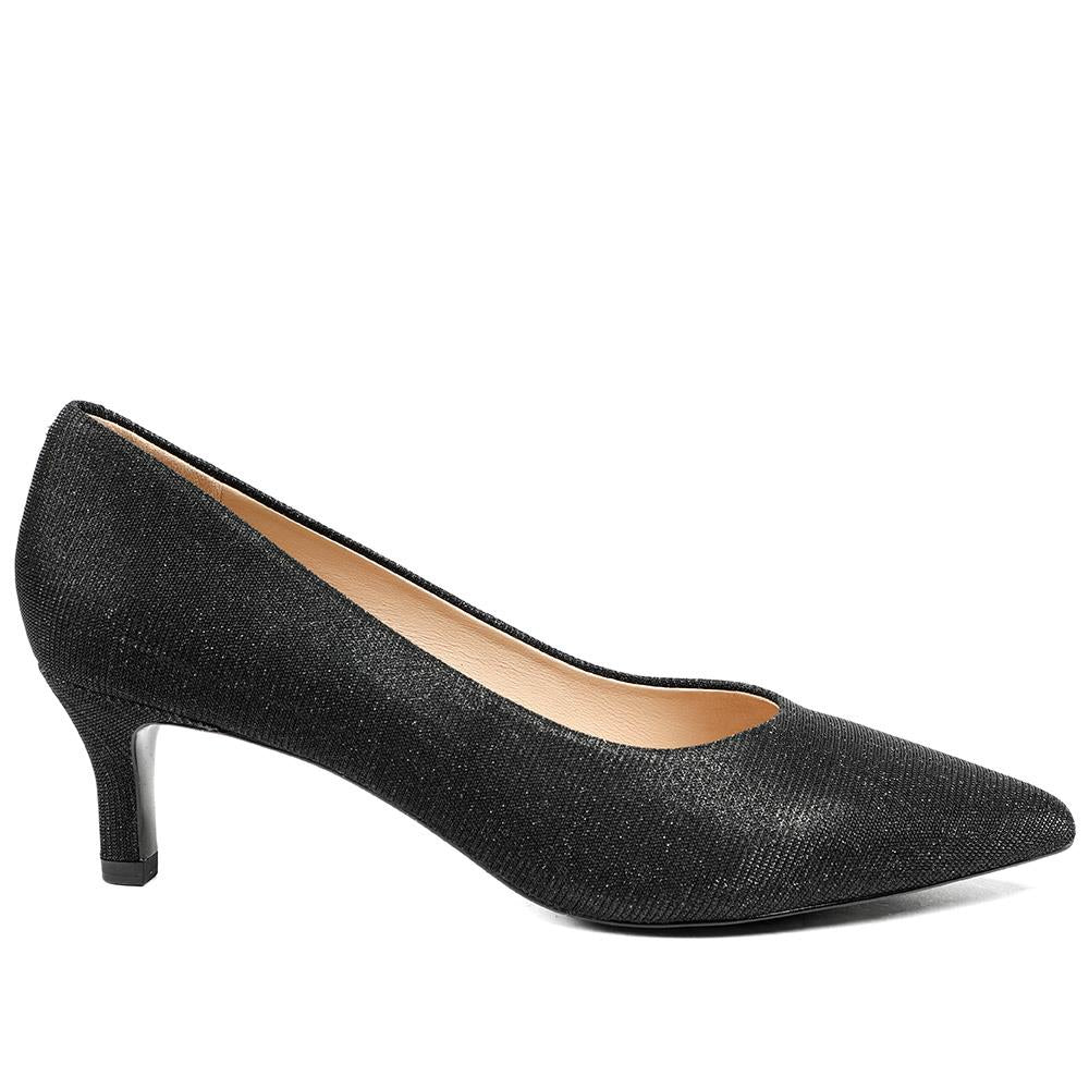 Peter Kaiser Lightly Embellished Court Shoes - CAPRI42508 / 328 413 - Black Shimmer - Image 2