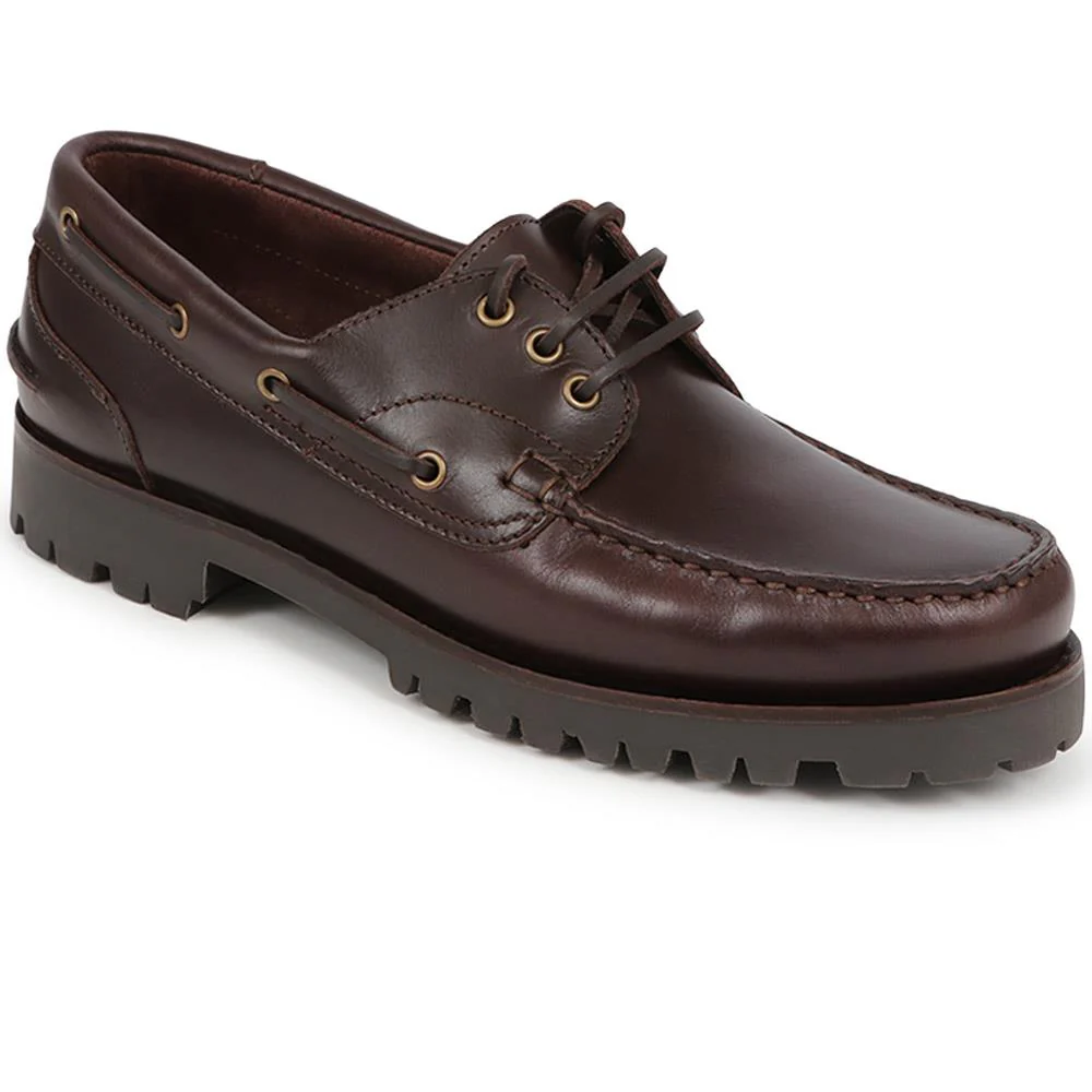 Pickering2 Leather Boat Shoes - PICKERING2 / 325 137 - Dark Brown
