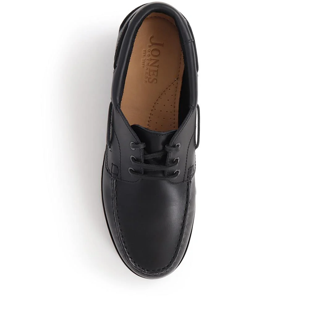 Pickering2 Leather Boat Shoes - PICKERING2 / 325 137 - Black - Image 5