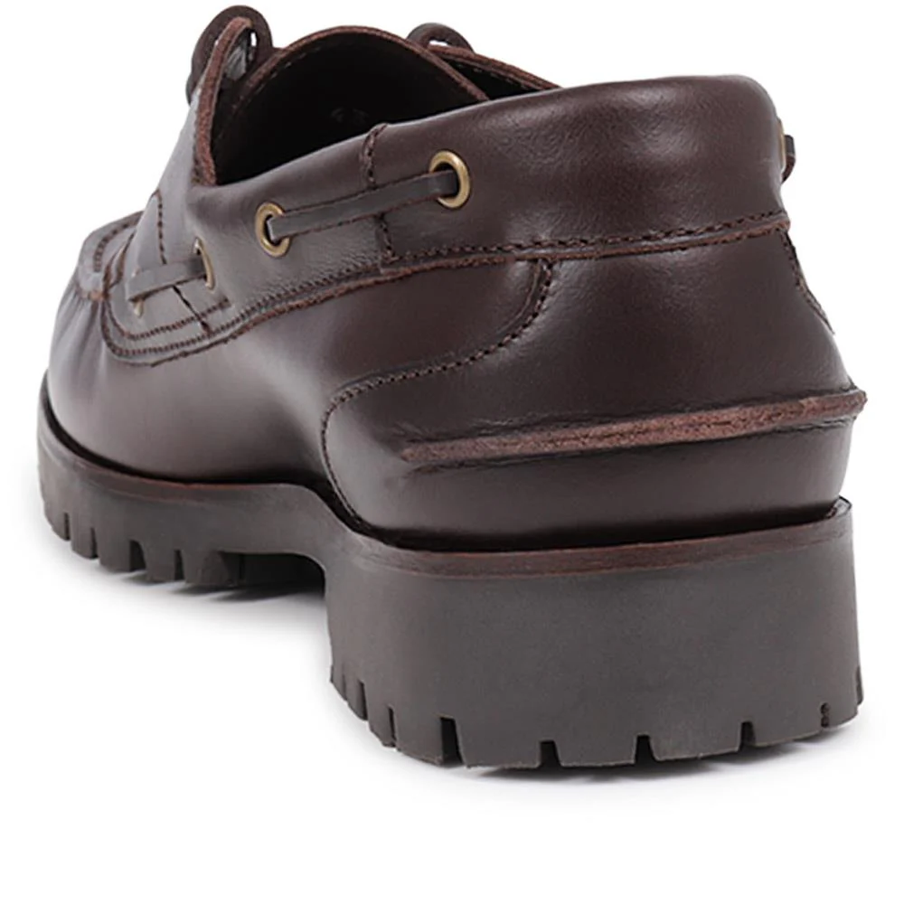 Pickering2 Leather Boat Shoes - PICKERING2 / 325 137 - Dark Brown - Image 3